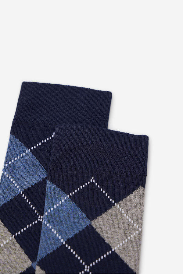 Cortefiel Diamond socks Navy