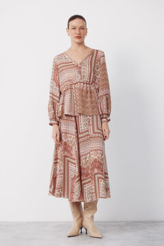 Cortefiel Blusa estampada