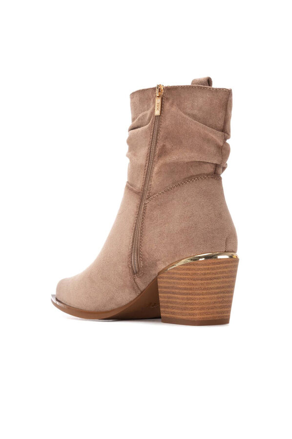 XTI Botins cowboy com franjas Castanho