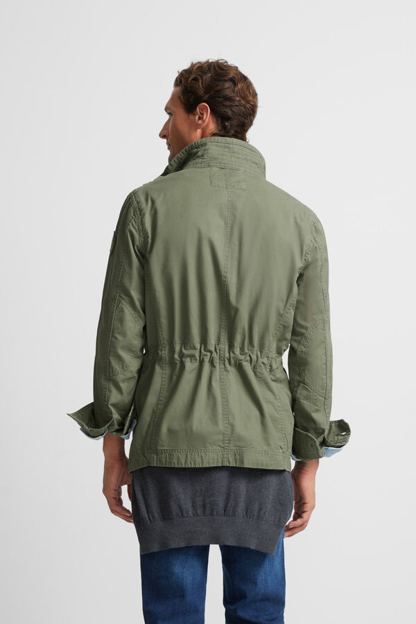 Silbon Garment dye military jacket Green