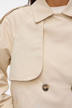 Vero Moda Gabardina curta gola de aba