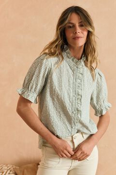 Pol&iacute;n Et Moi Blusa MC volante menta