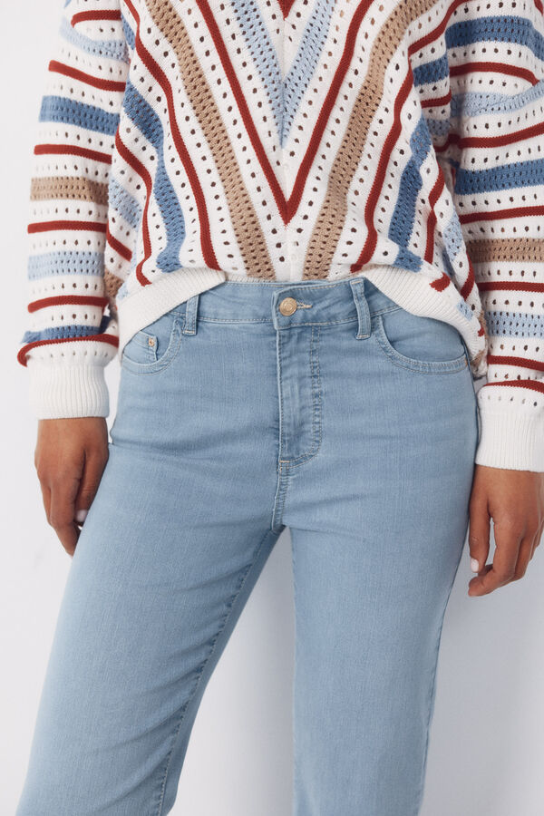 Cortefiel Cropped flared jeans SENSATIONAL Blue