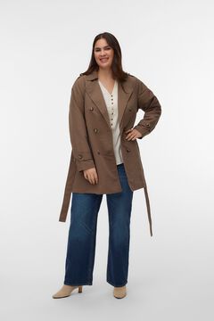 Vero Moda Curve Gabardina cl&aacute;sica midi tallas grandes