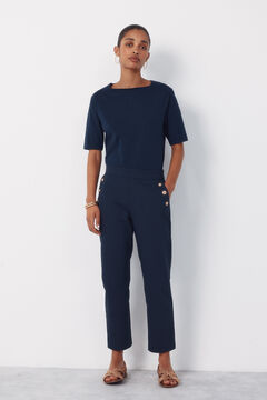 Cortefiel Cal&ccedil;as bot&otilde;es dourados