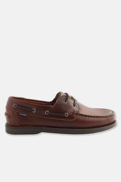 Silbon Zapato nautico piel fino Marr&oacute;n