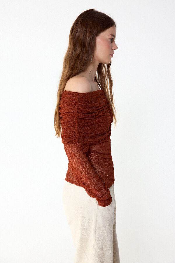 Slowlove Lace camisole top Brown