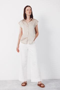 Cortefiel Camisa acetinada