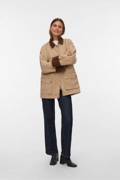 Vero Moda Parka encerada com v&aacute;rios bolsos 