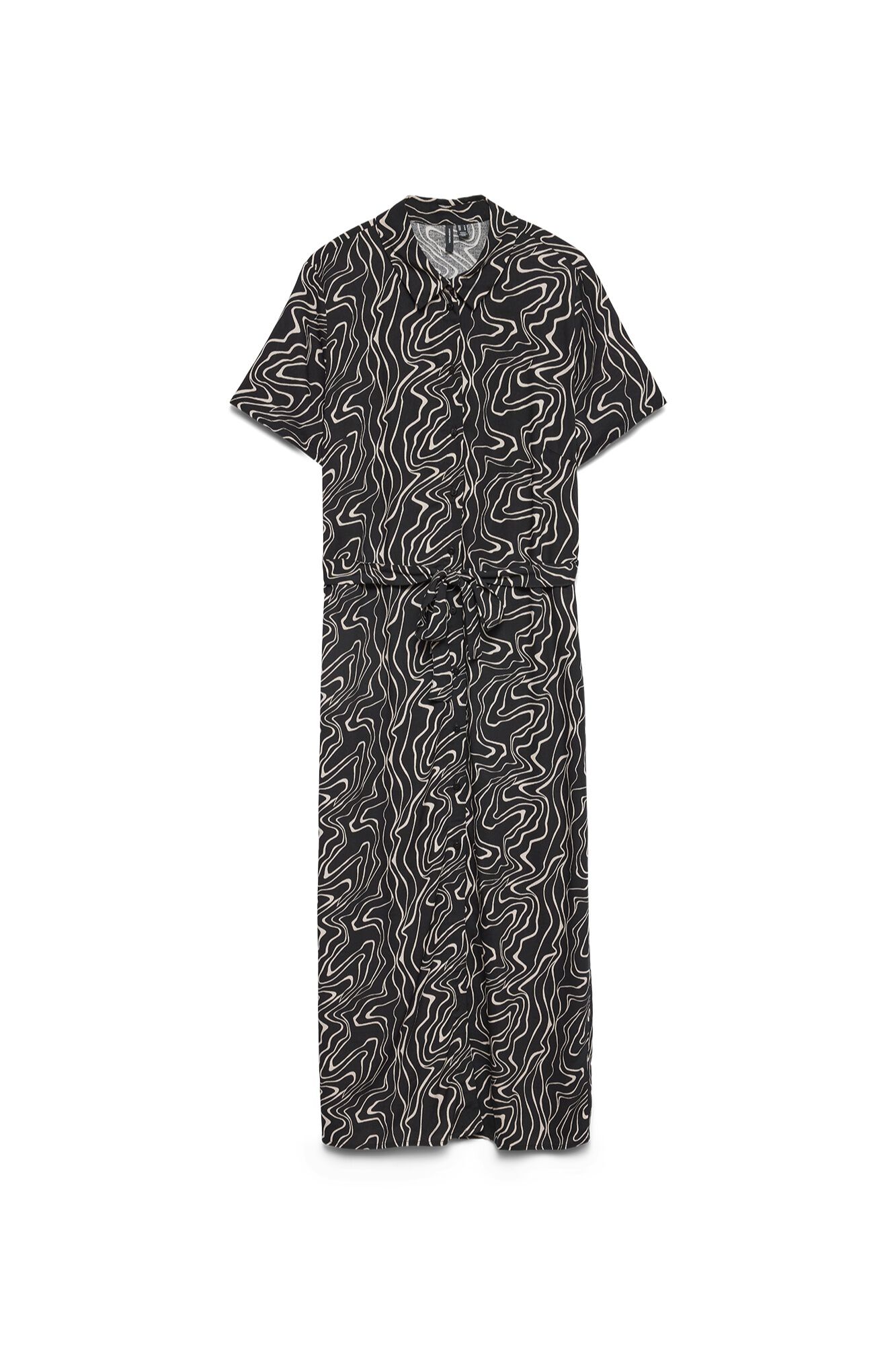 Vero Moda Vestido midi estampado de manga corta