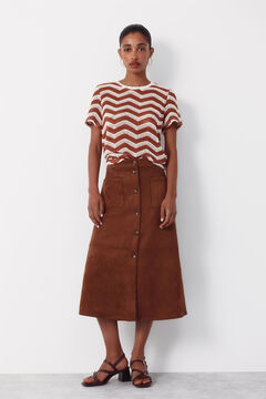 Cortefiel Crochet superior em zigue-zague