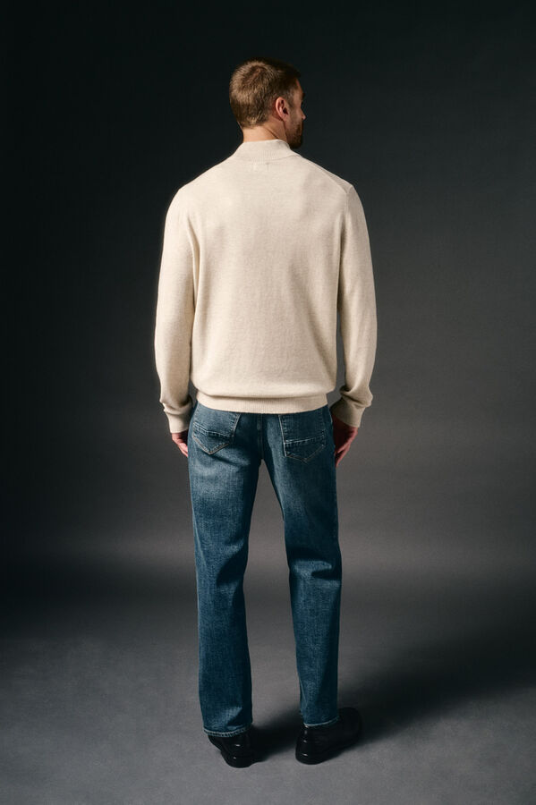 OOTO Jersey cuello perking Beige