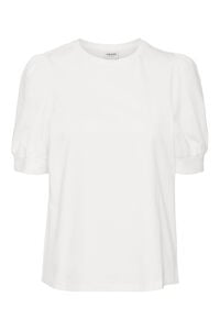 Vero Moda Camiseta de mujer con empu&ntilde;adura ce&ntilde;ida de manga corta