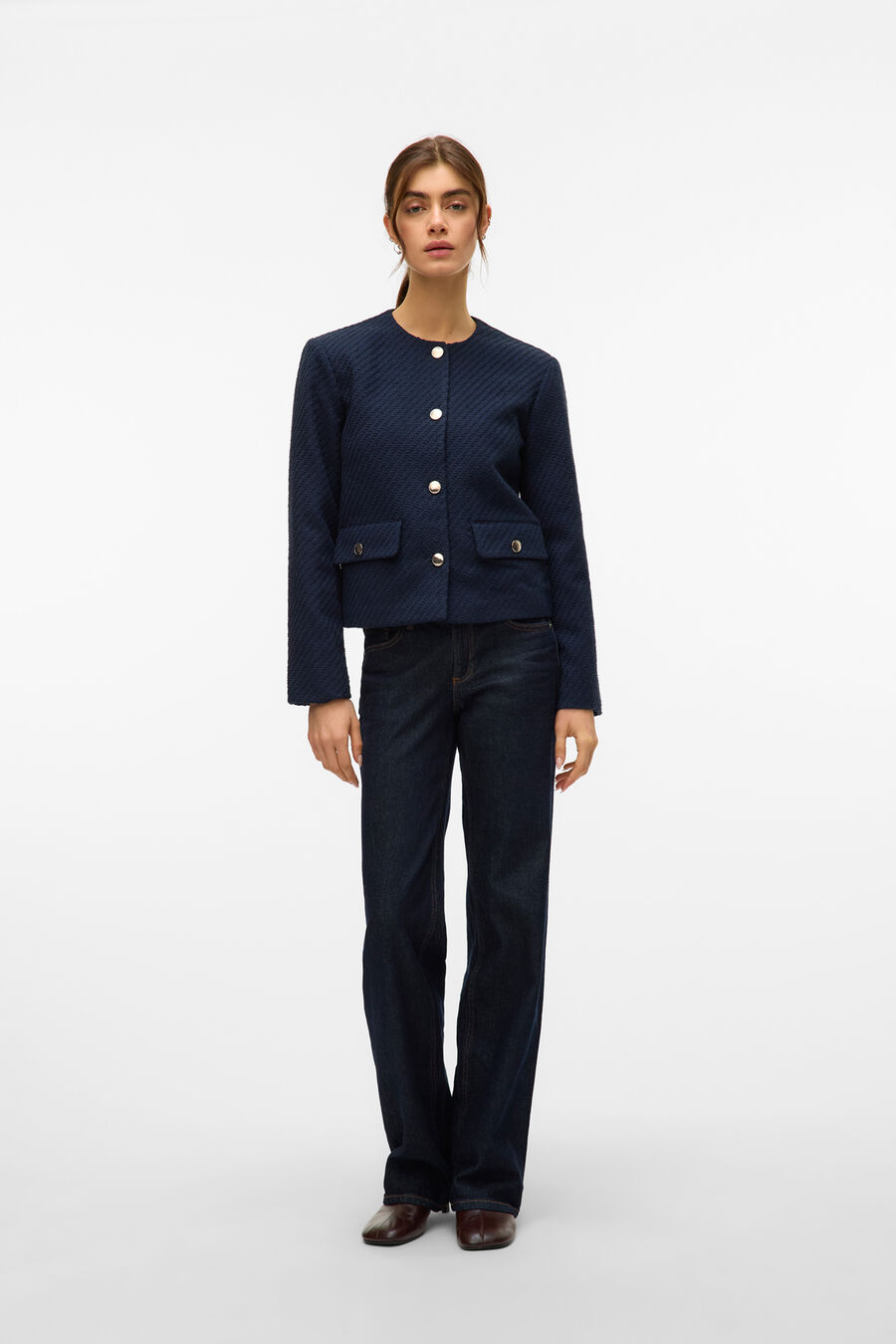 Chaqueta corta de Tweed