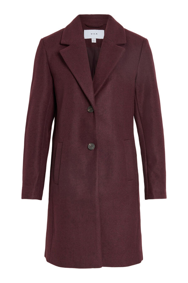 Vila Sobretudo de tecido com lapelas Granada