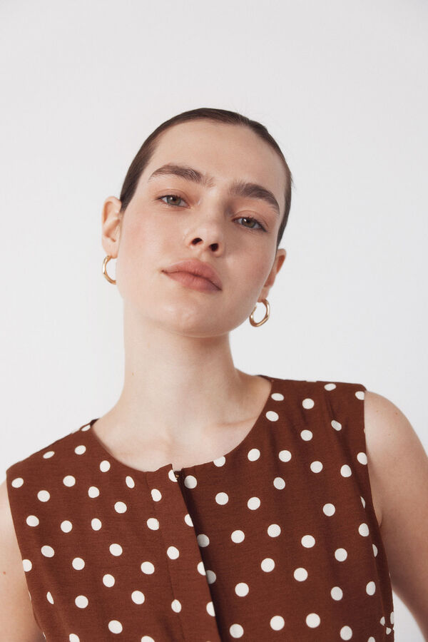 Cortefiel Macac&atilde;o com cinto Tostado