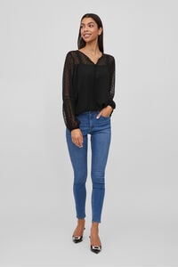 Vila Blusa manga larga plumeti
