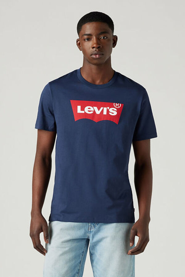 Levi's Camiseta Levi's&reg; cl&aacute;sica logotipo en el centro Azul
