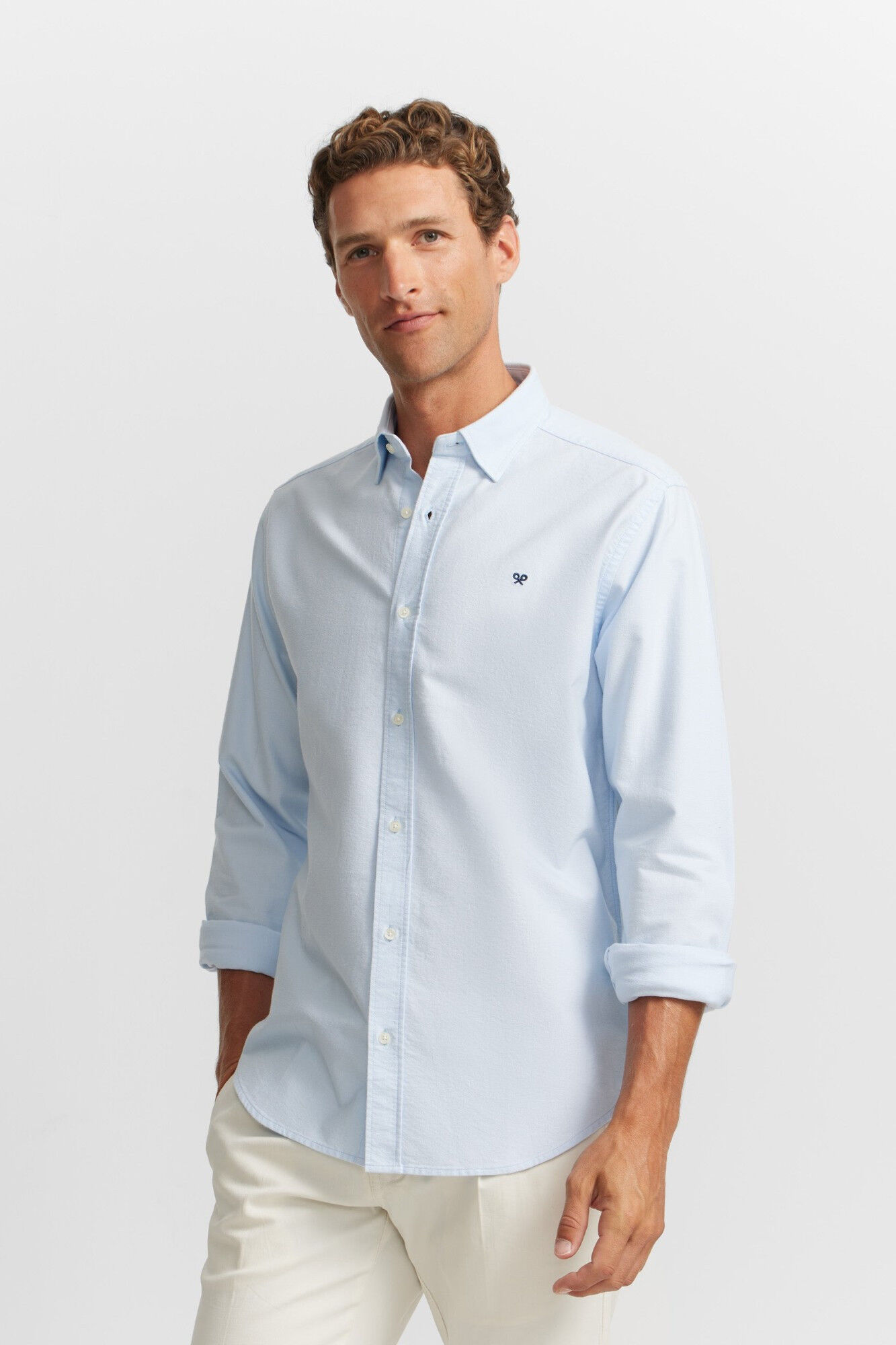 Silbon Camisa sport oxford cutaway