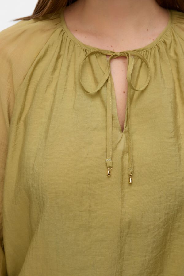 Vero Moda Curve Top manga volante talla grande Verde