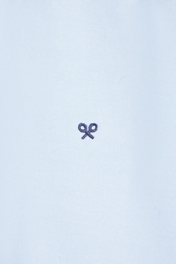 Silbon Camisa sport oxford cutaway Azul