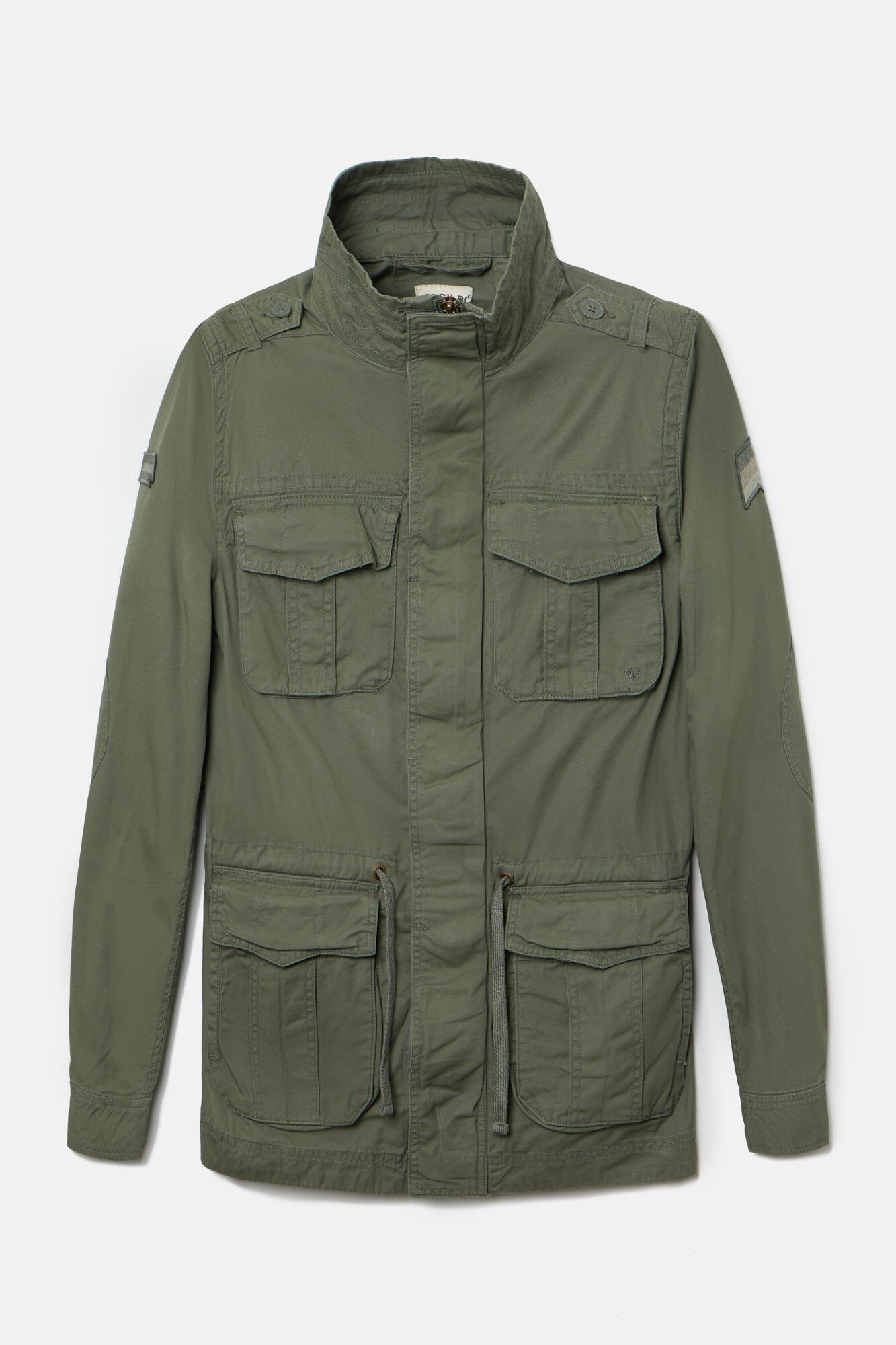 Garment dye military jacket