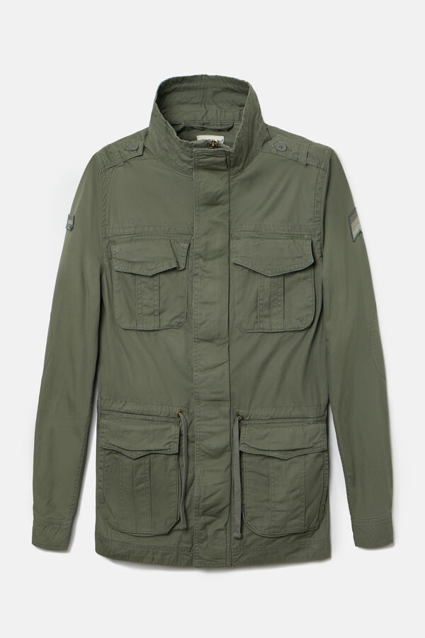 Silbon Garment dye military jacket Green