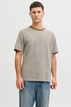Jack & Jones Camiseta b&aacute;sica manga corta Kaki