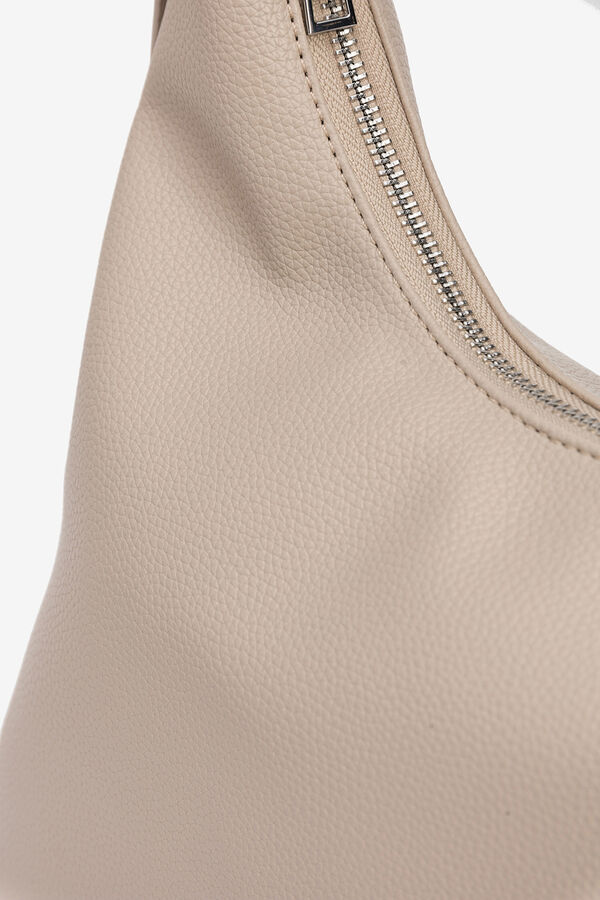 Vilanova Bolso de Hombro Efecto Piel Beige