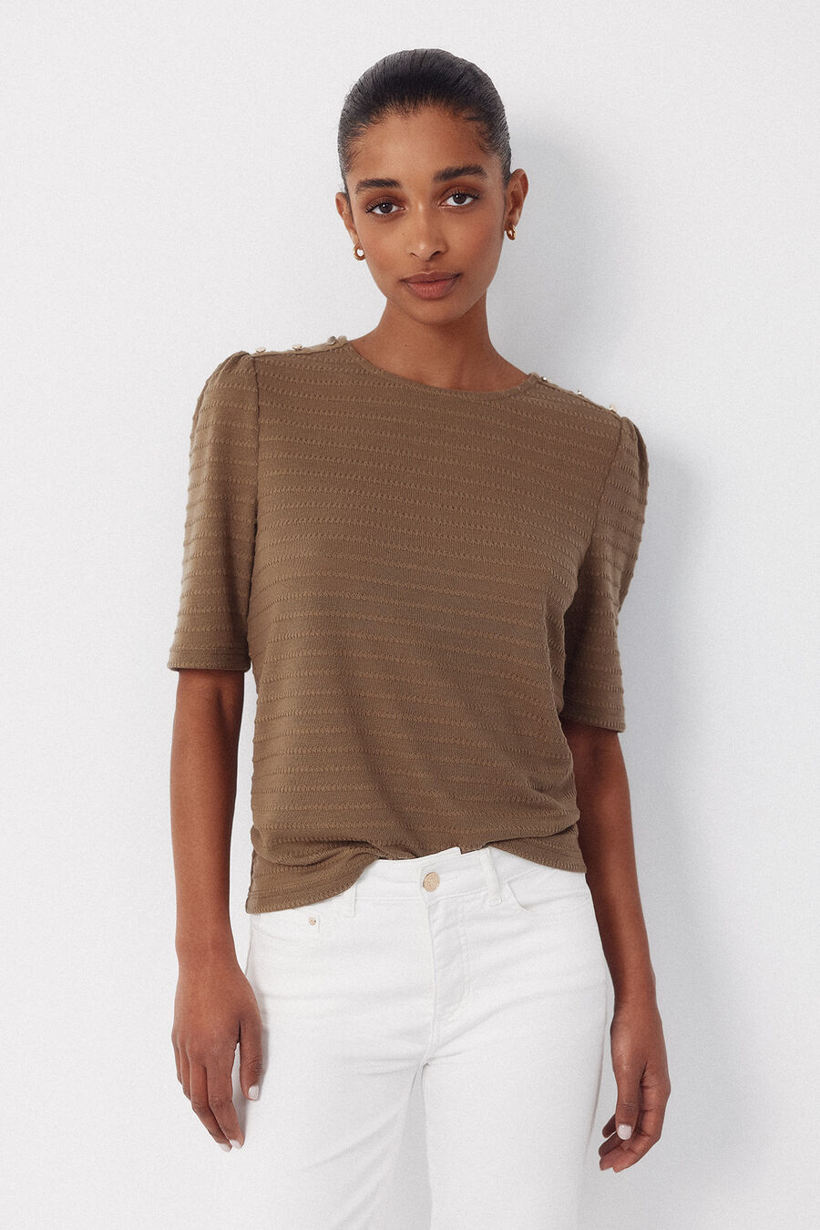 Camiseta estructura rayas