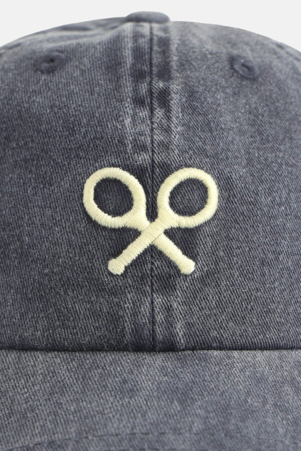 Silbon Gorra desgastada raqueta Azul