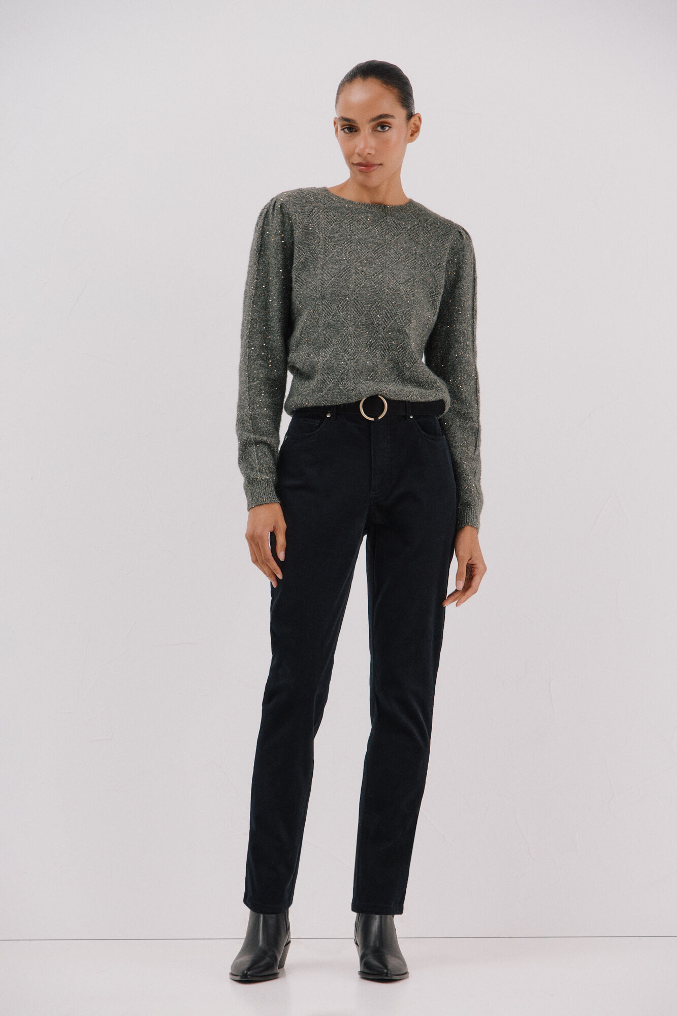 Cortefiel Jersey punto lentejuelas