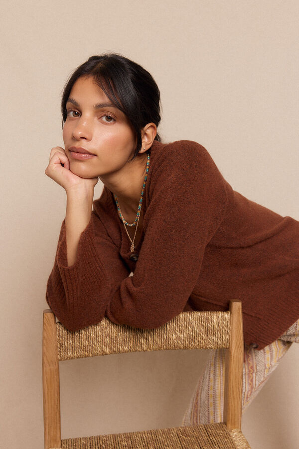 Slowlove Chaqueta punto Brown