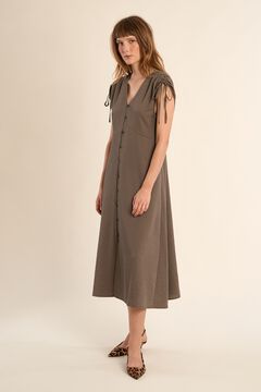 Molly Bracken Vestido midi con manga corta ajustable