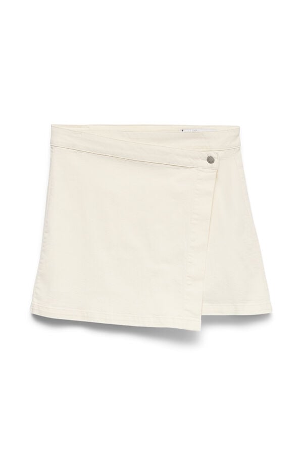 Vero Moda Falda corta vaquera Blanco