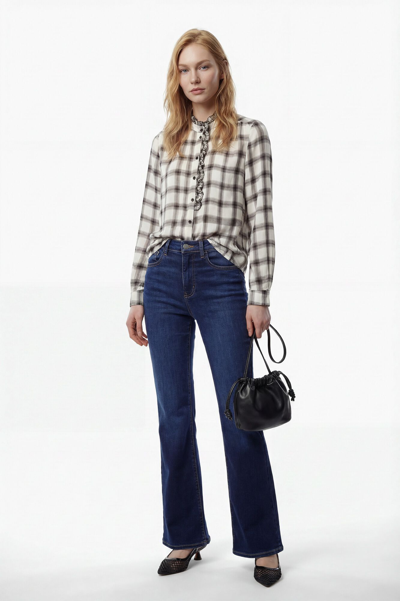 Vero Moda Camisa Perkins de manga manga com gola