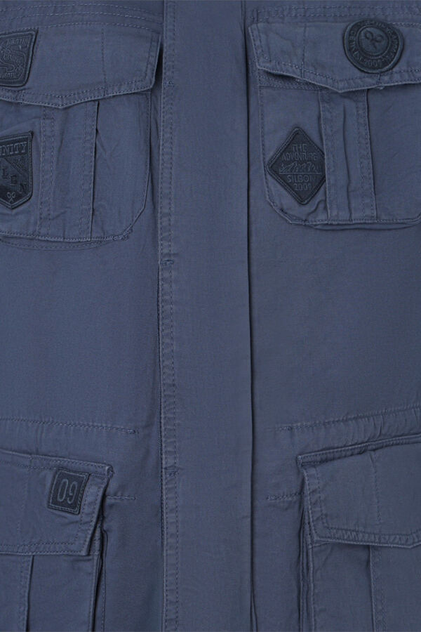 Silbon Parka parches Azul marino