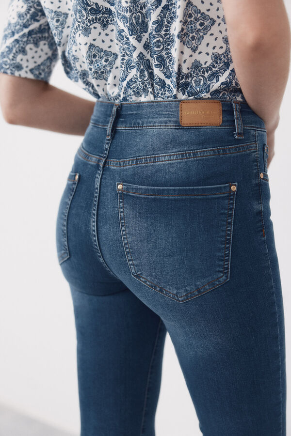 Cortefiel Cropped flared jeans SENSATIONAL Blue