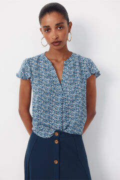 Cortefiel Blusa fluida manga vuelo