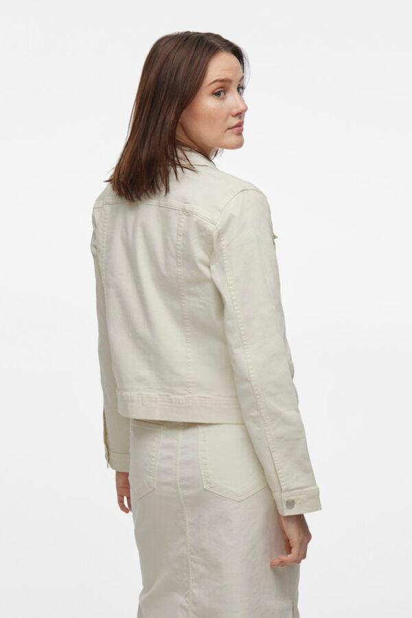 Vila Cazadora vaquera de algod&oacute;n Blanco
