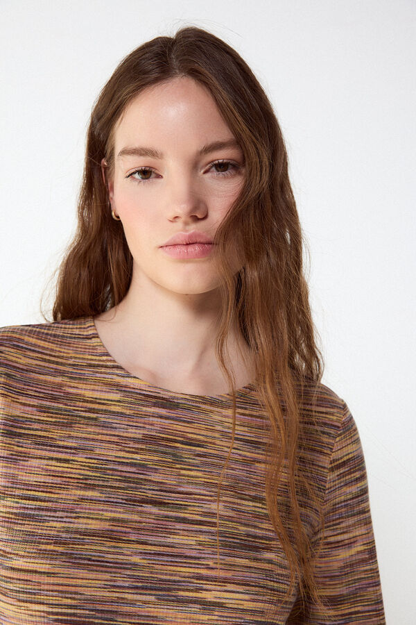 Slowlove Vestido punto melange Multicolor