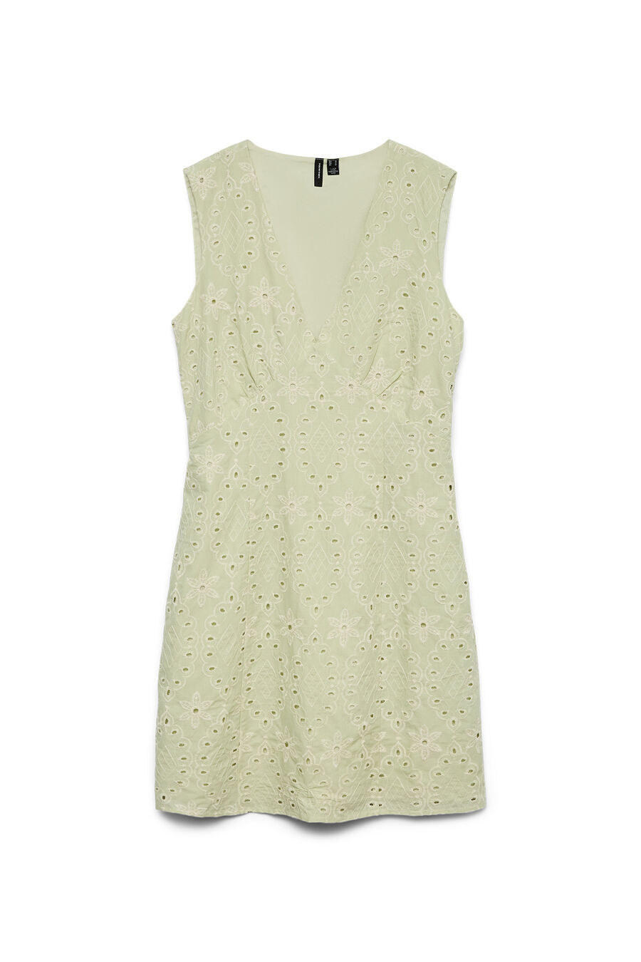 Vestido corto con calados