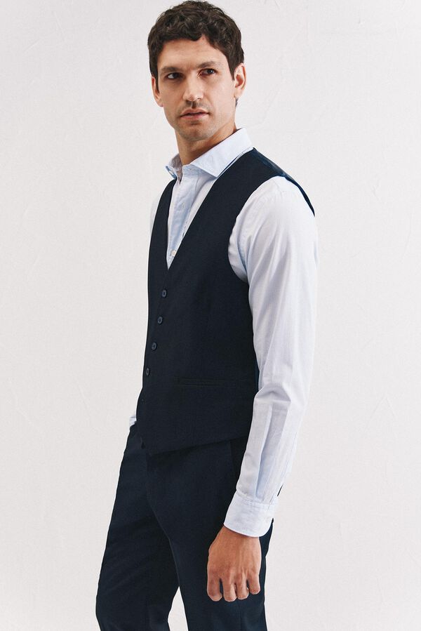Cortefiel Structured vest series xxi Navy