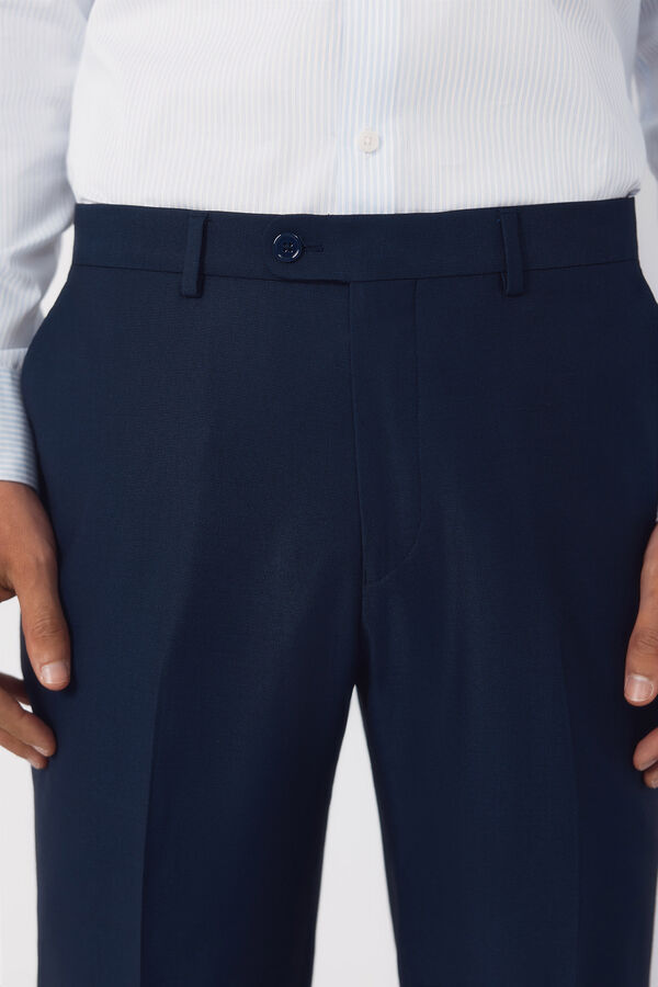 Cortefiel Structured trousers Serie XXI Navy