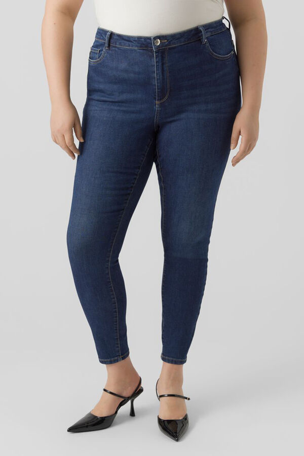 Vero Moda Curve Vaquero Slim talla grande Azul