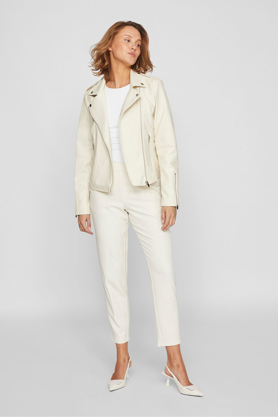 Chaqueta biker polipiel