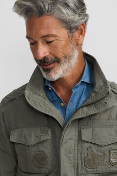 Silbon Chaqueta militar parches dye