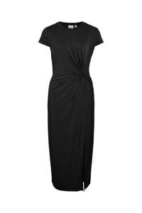 Vila Vestido midi con manga corta de modal