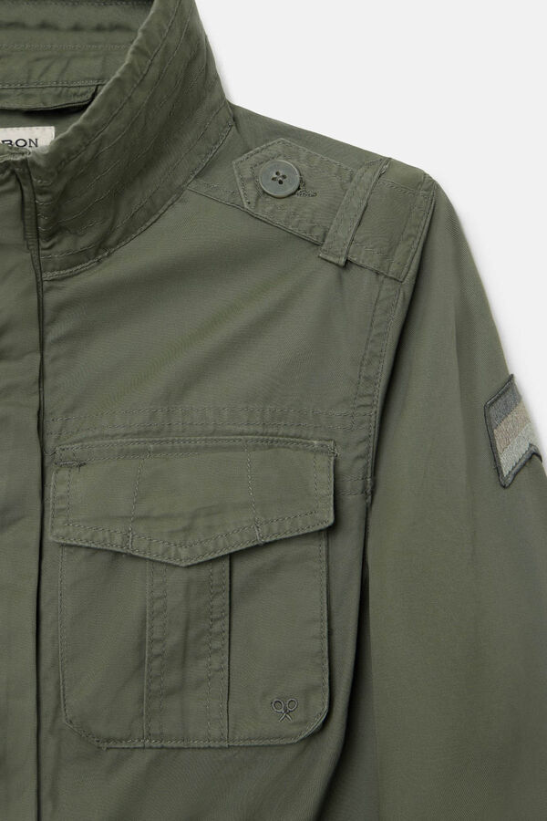 Silbon Garment dye military jacket Green