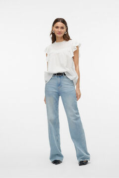 Vero Moda Blusa fluida de gola redonda